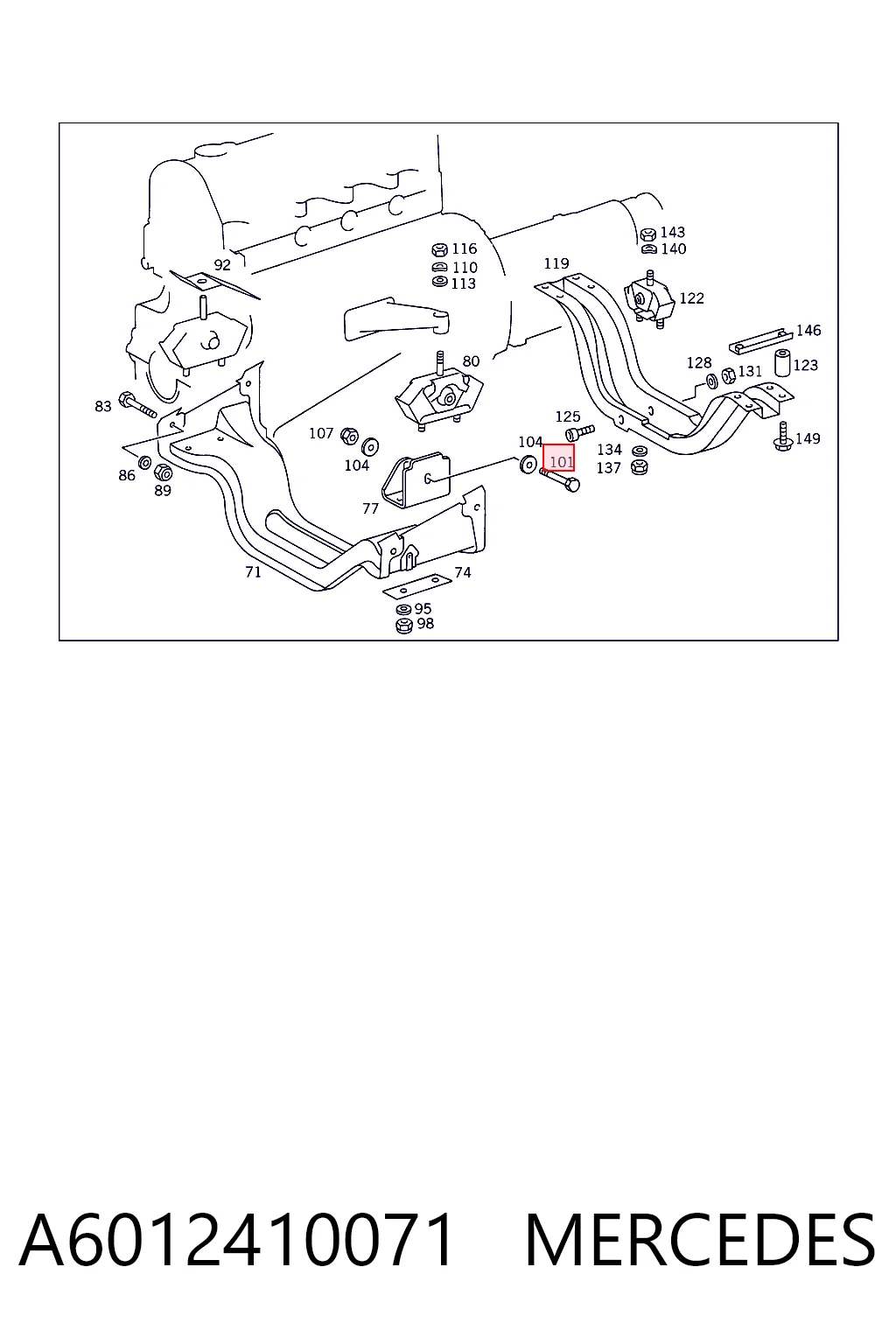 A6012410071 Mercedes