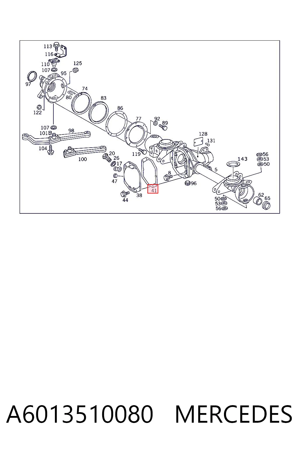 A6013510080 Mercedes