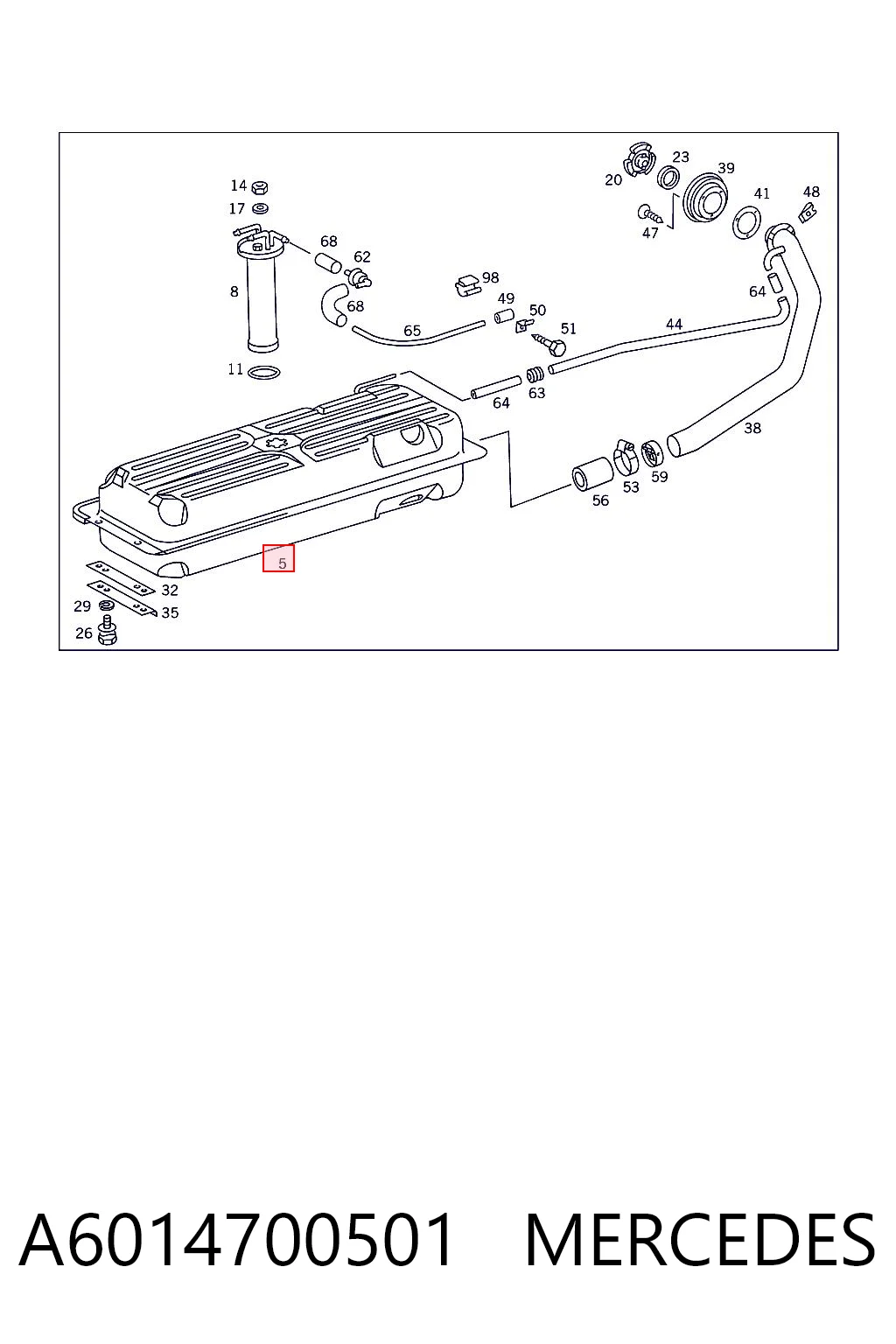 Comprar Depósito de combustible Mercedes Bus 207-310  601 a bajo precio