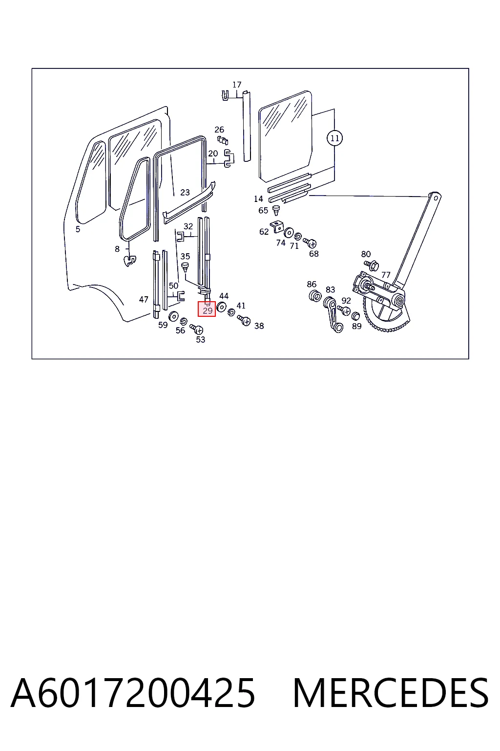 A6017200425 Mercedes