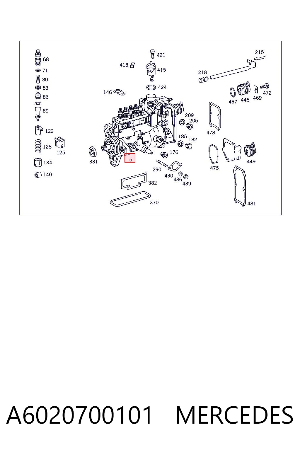 Bomba de alta presión de combustible Mercedes E familiar (T124) (1985 - 1993) precio, desde 60,50 EUR