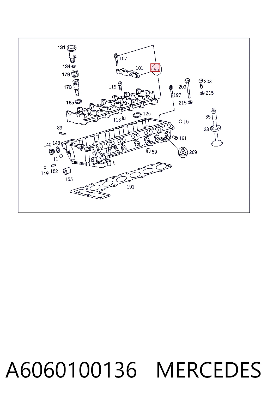 Comprar Bancada del árbol de levas Mercedes S  W140 a bajo precio