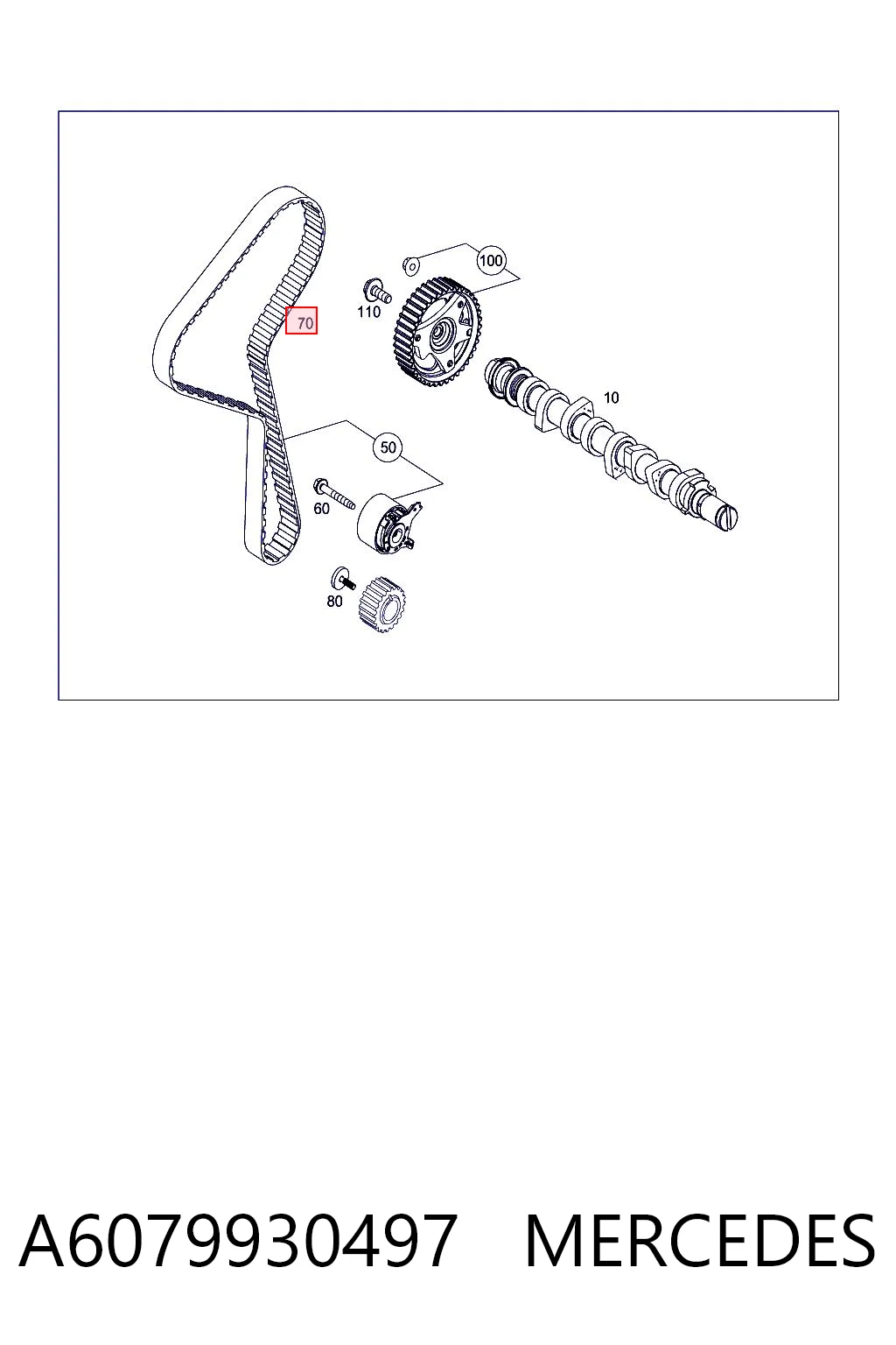 Comprar Correa de distribución Mercedes A  W176 a bajo precio