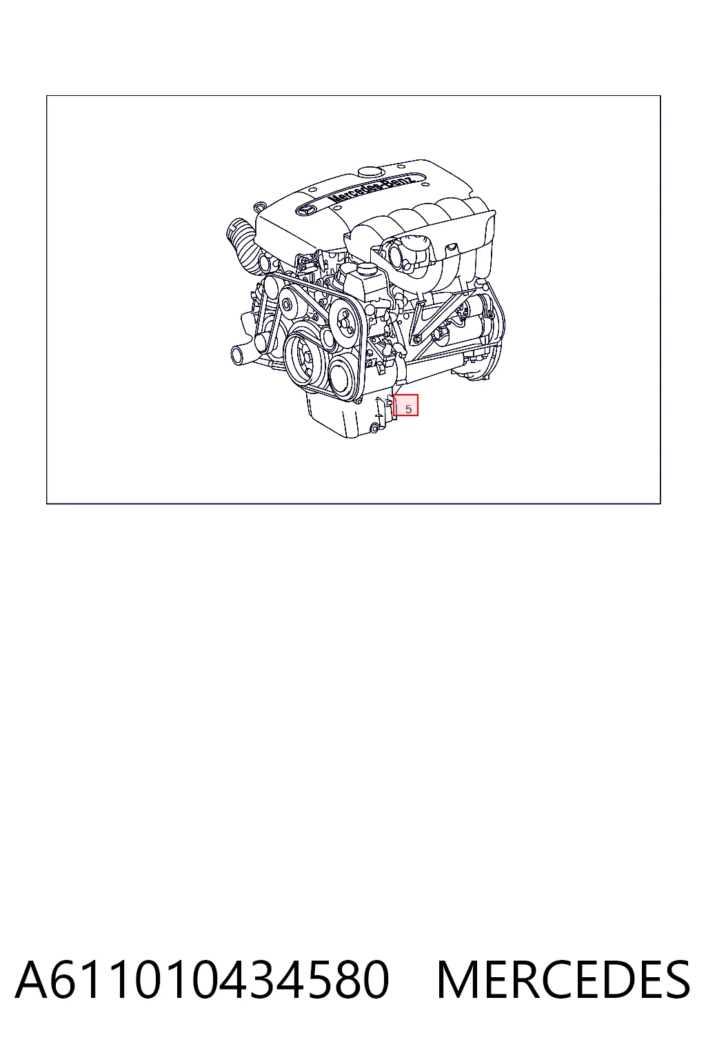 Motor completo para Mercedes C  W203