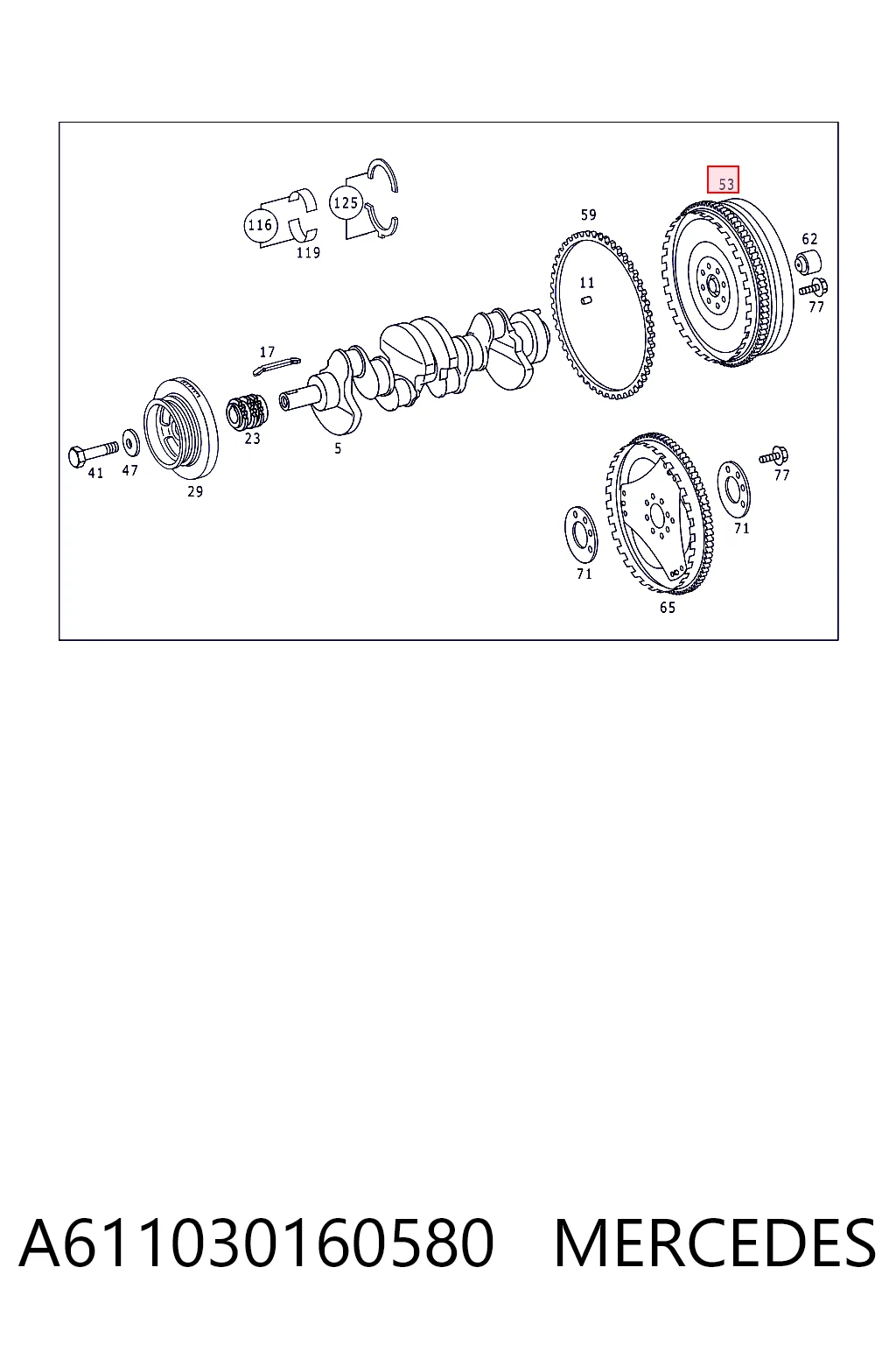 Volante motor 415013610 INA