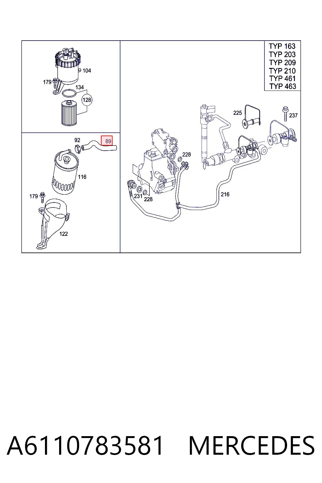 A6110783581 Mercedes