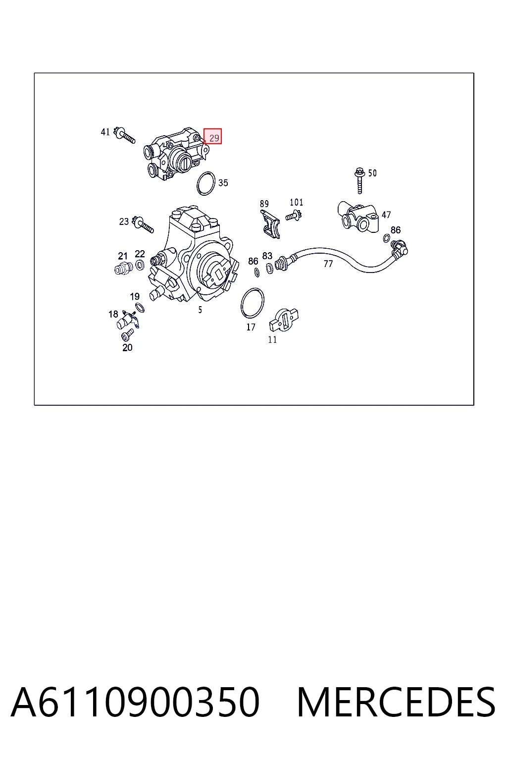 A6110900350 Mercedes