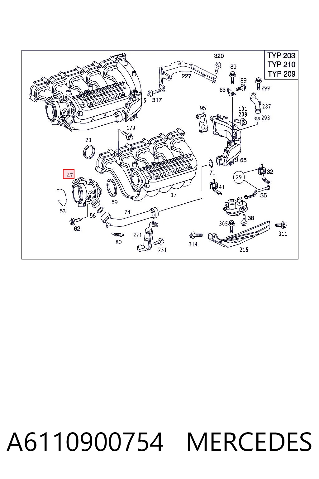 A6110900754 Mercedes