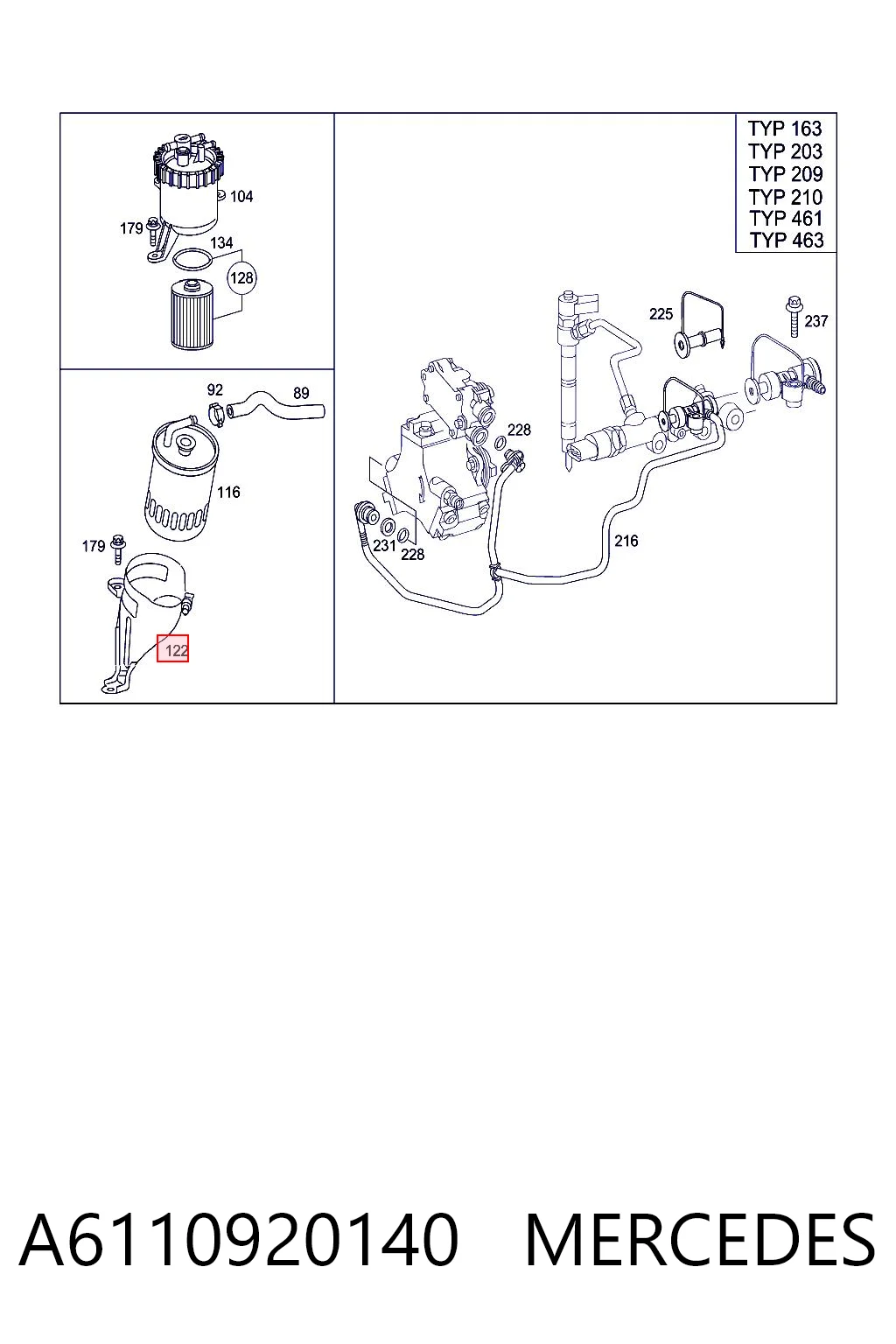A6110920140 Mercedes