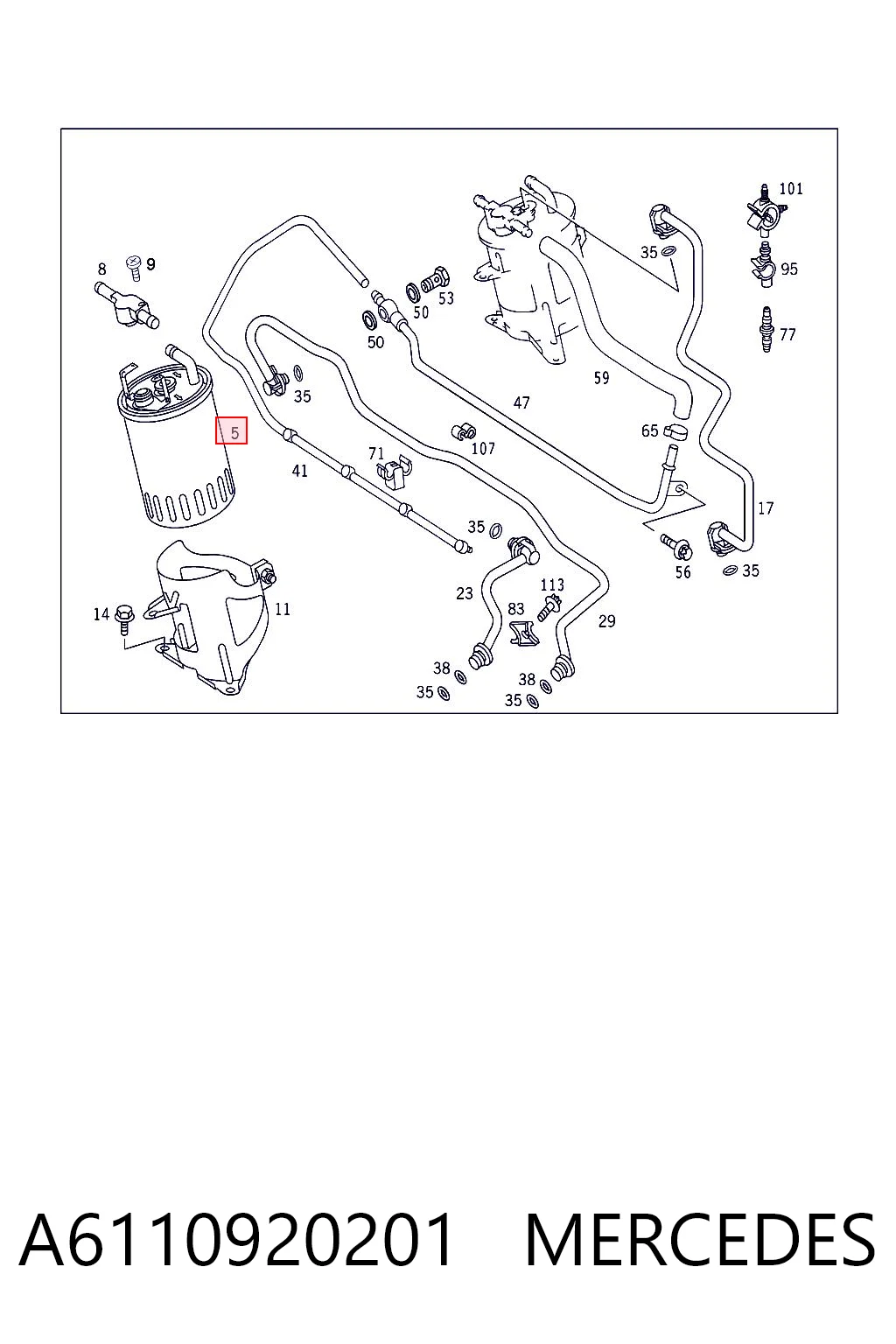 A6110920201 Mercedes