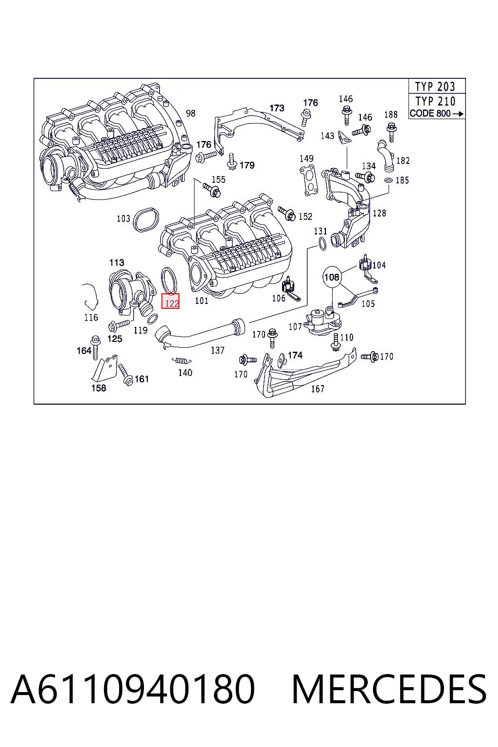 A6110940180 Mercedes