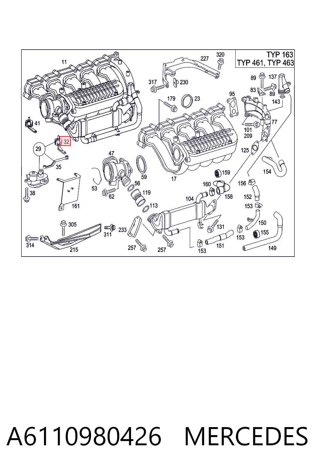 A6110980426 Mercedes