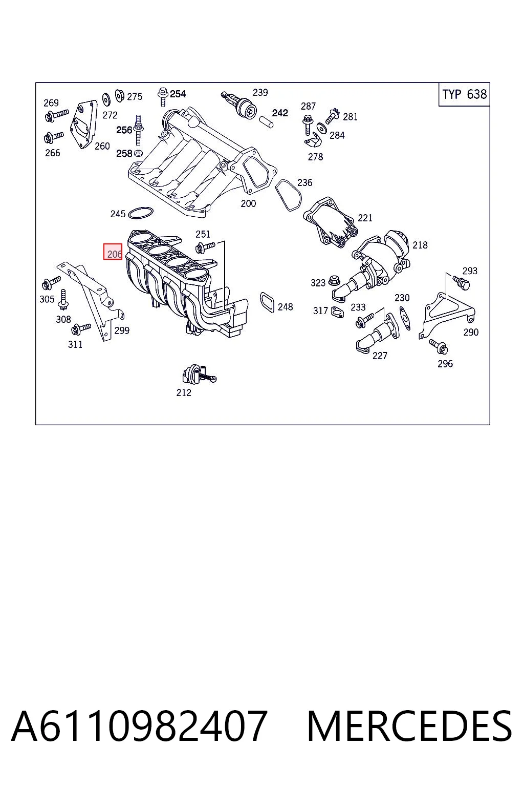 A6110982407 Mercedes