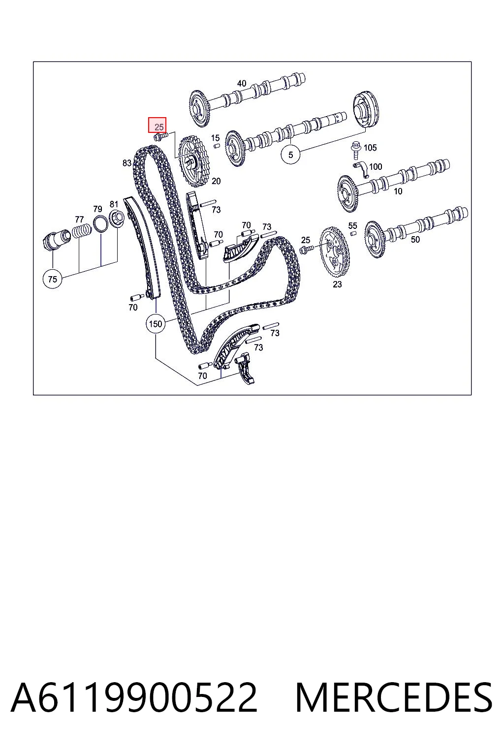 A6119900522 Mercedes