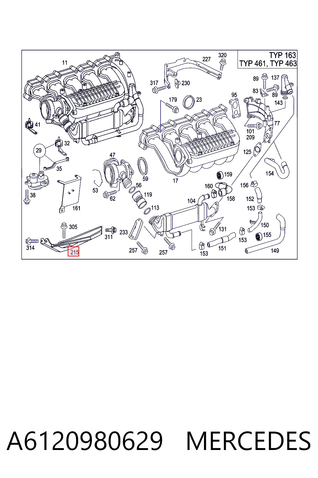 A6120980629 Mercedes