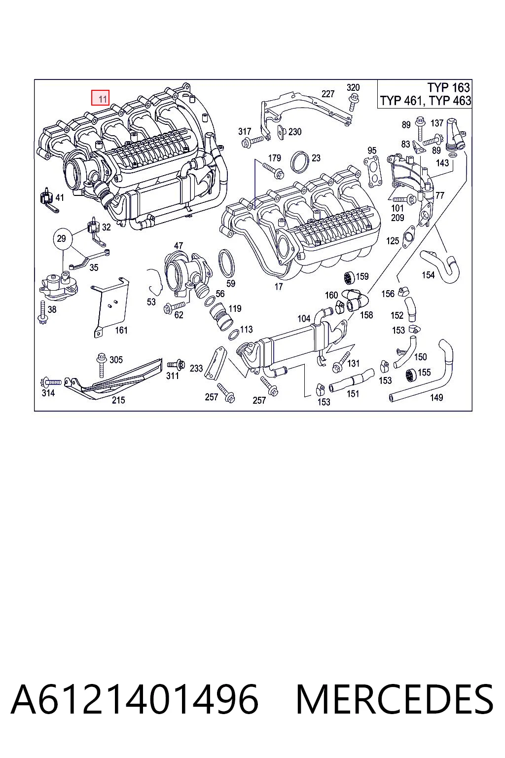 A6121401496 Mercedes