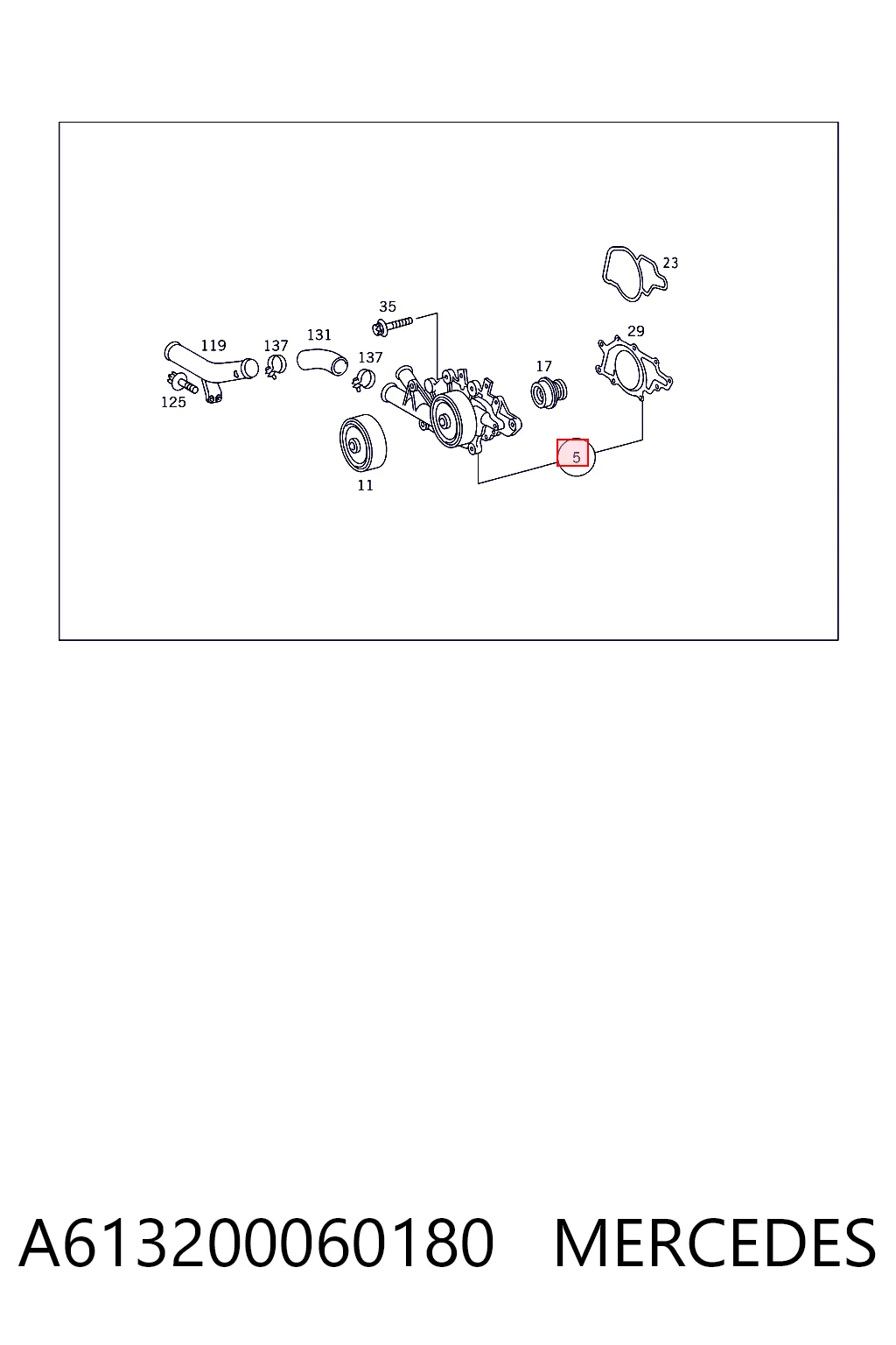 A613200060180 Mercedes