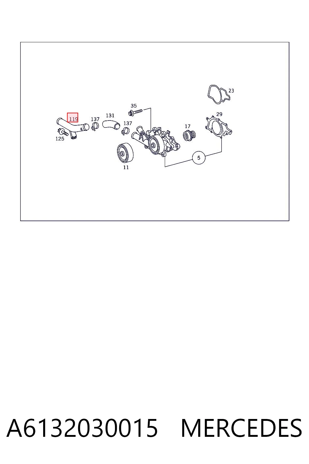 A6132030015 Mercedes