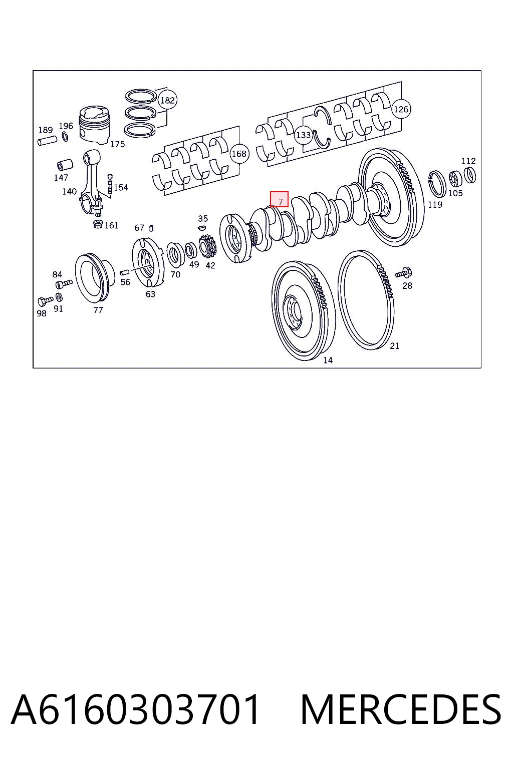 Comprar Cigüeñal Mercedes 100  631 a bajo precio