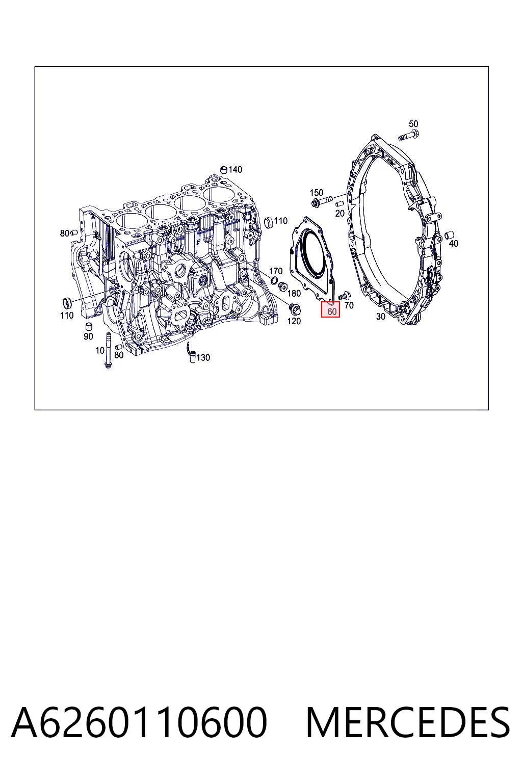 6000616906 Fiat/Alfa/Lancia Retén del cigüeñal frontal