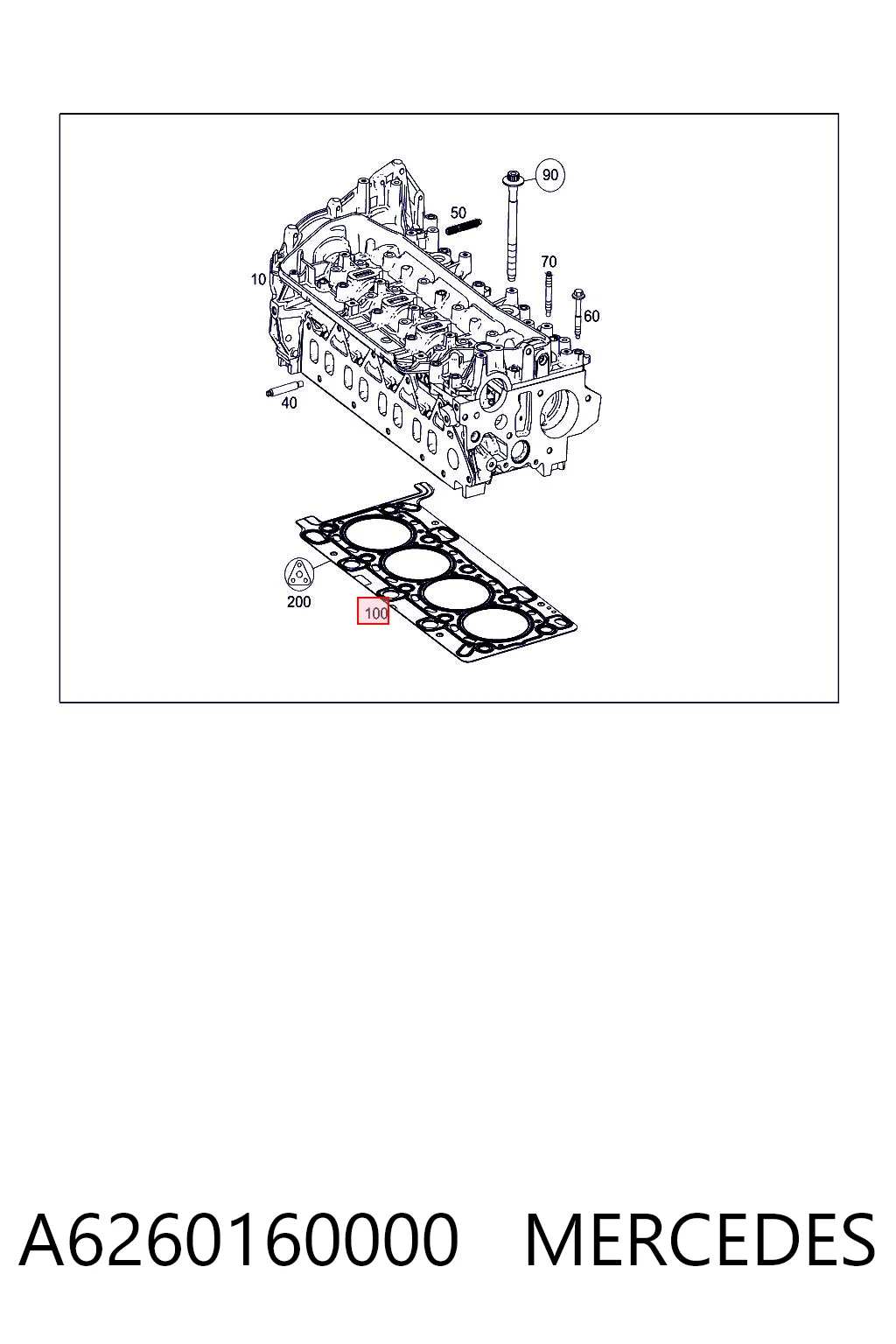 Junta de culata 95517872 General Motors