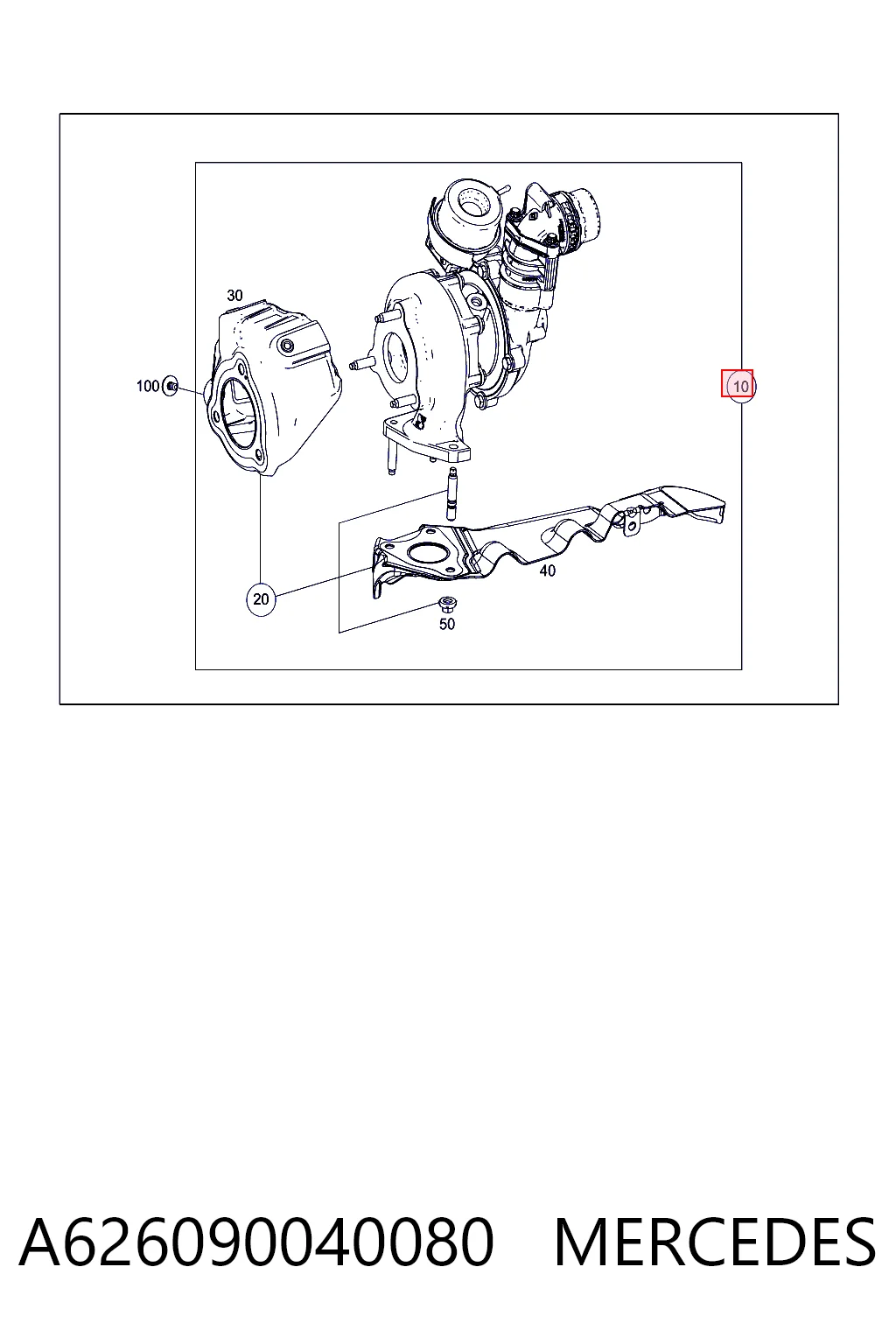 Turbocompresor para Mercedes E C124