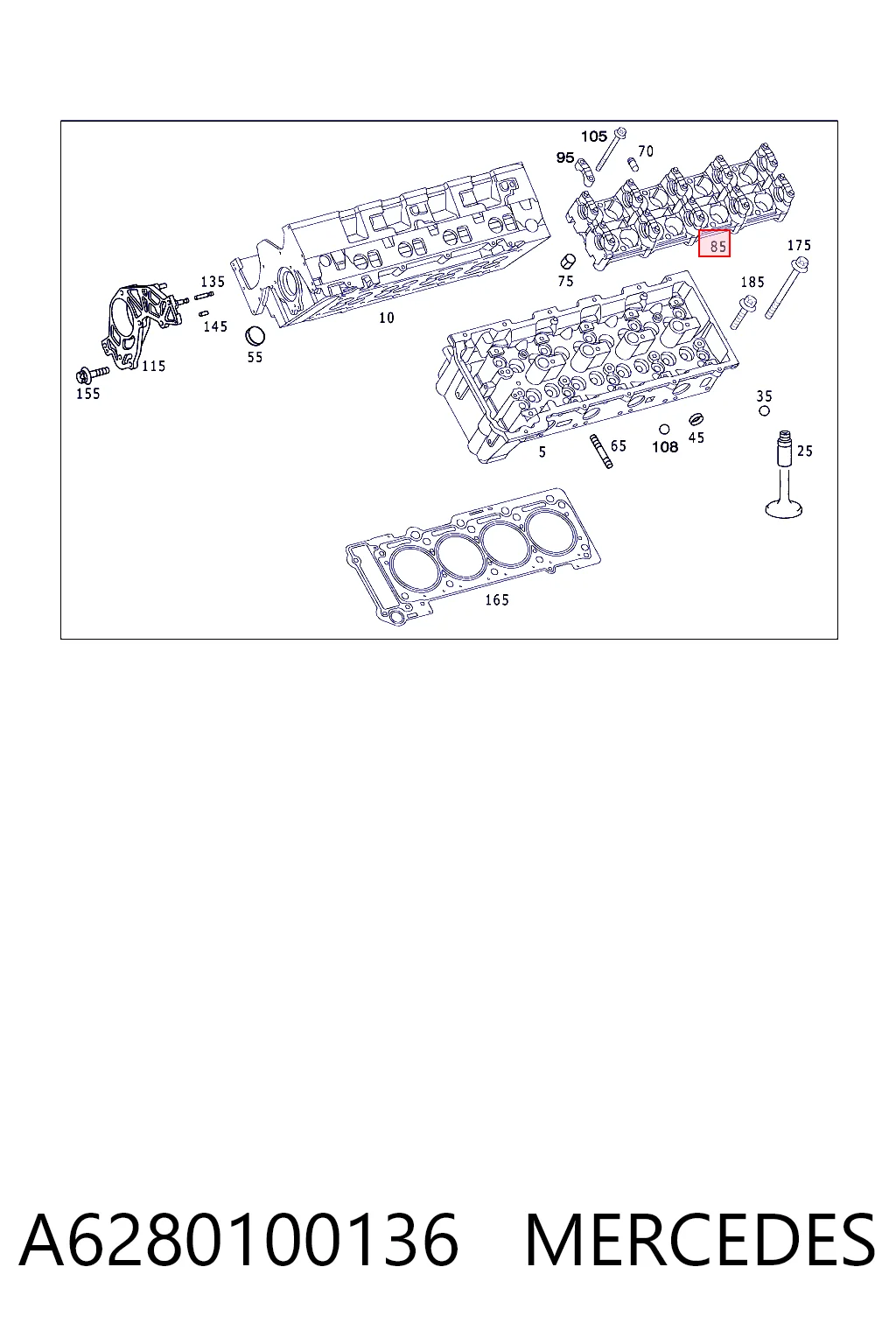 A6280100136 Mercedes