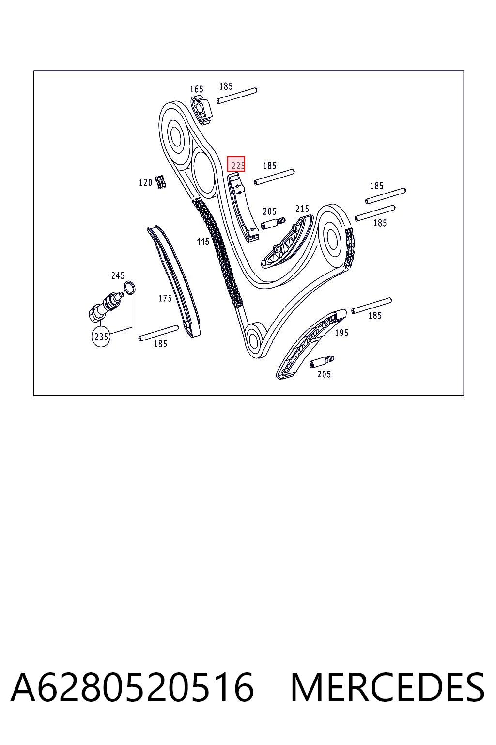 A6280520516 Mercedes
