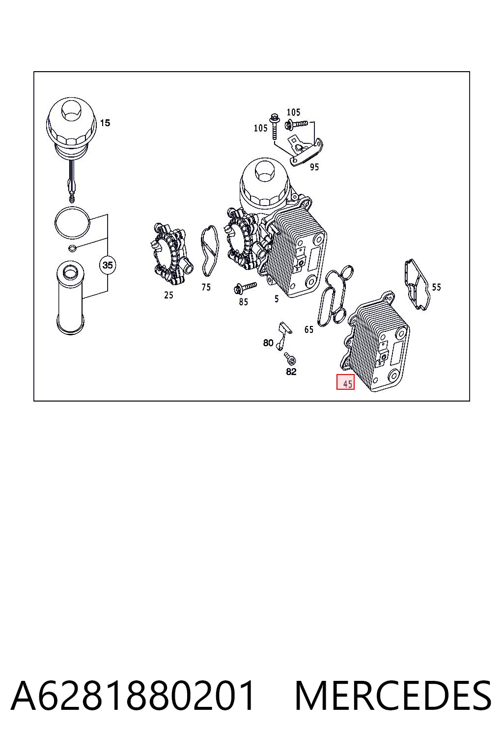 A6281880201 Mercedes