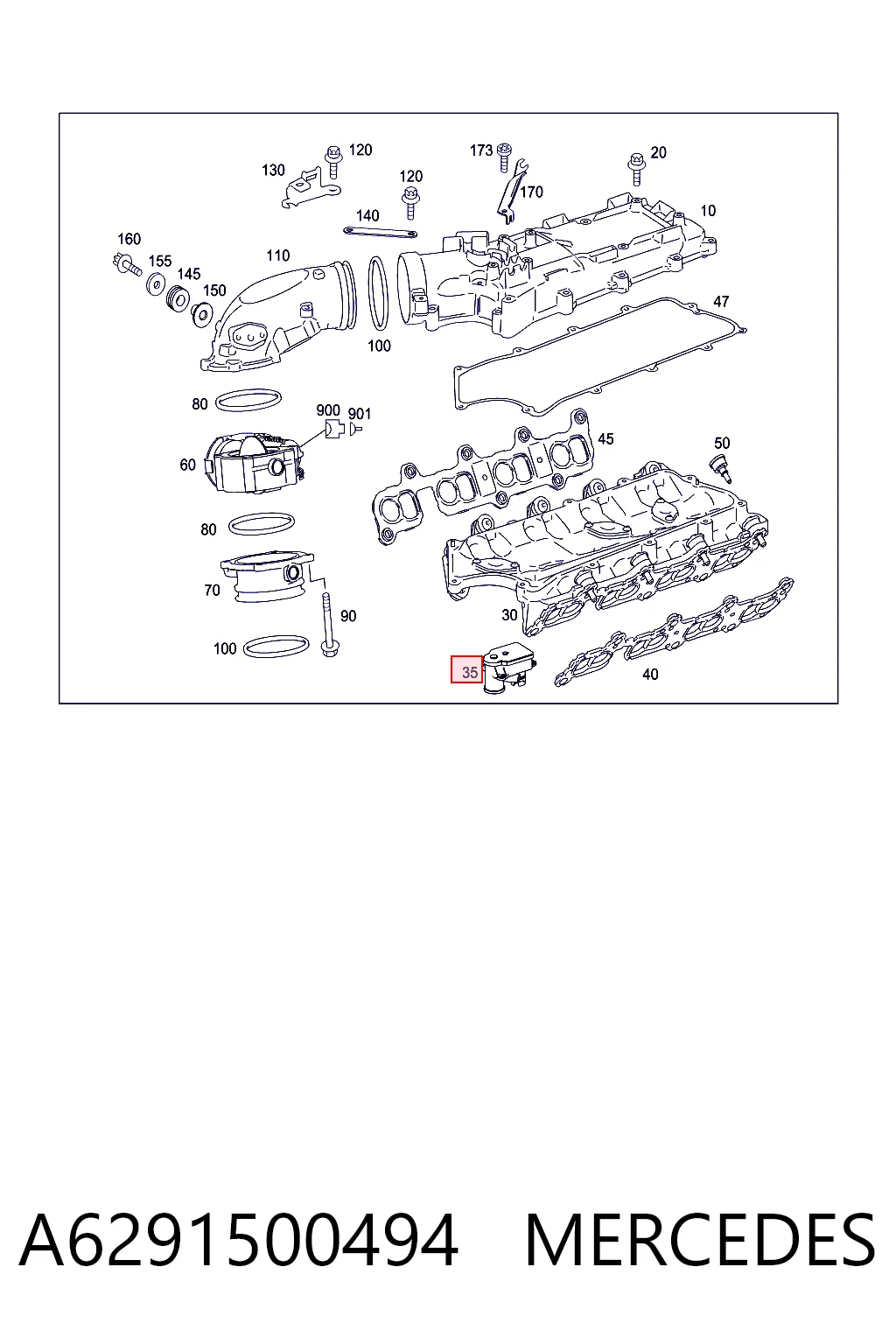 Válvula de mando de ralentí Mercedes ML/GLE SUV (W164) (2005 - 2011) precio, desde 60,50 EUR