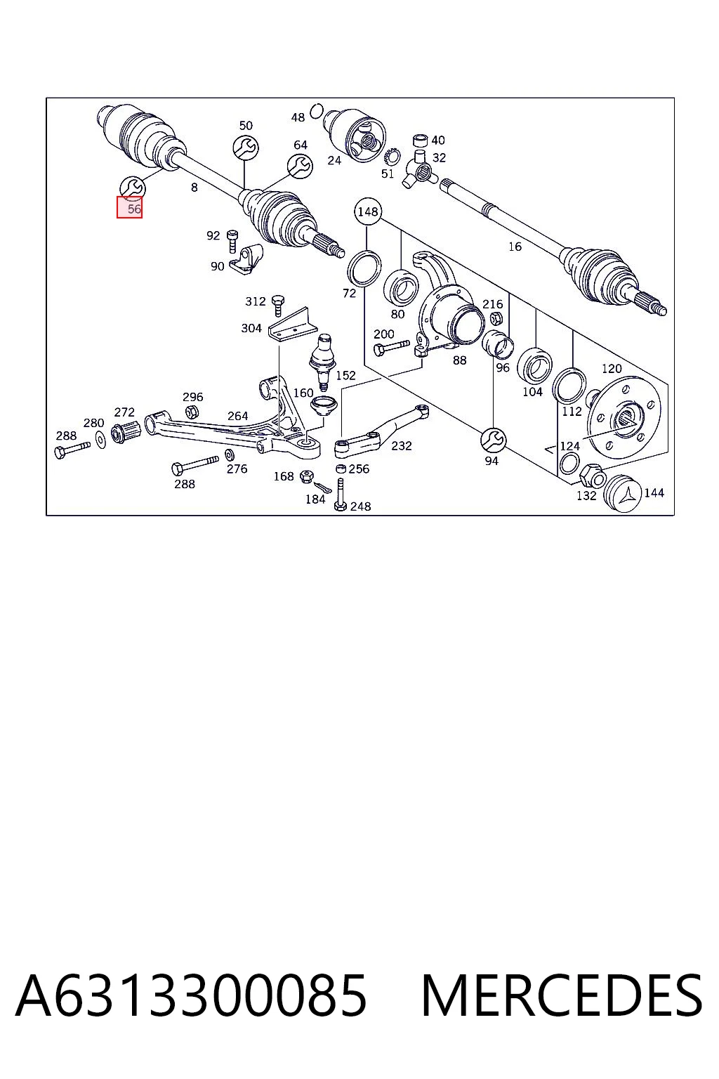 Comprar Fuelle de semieje delantero interior Renault Master I T