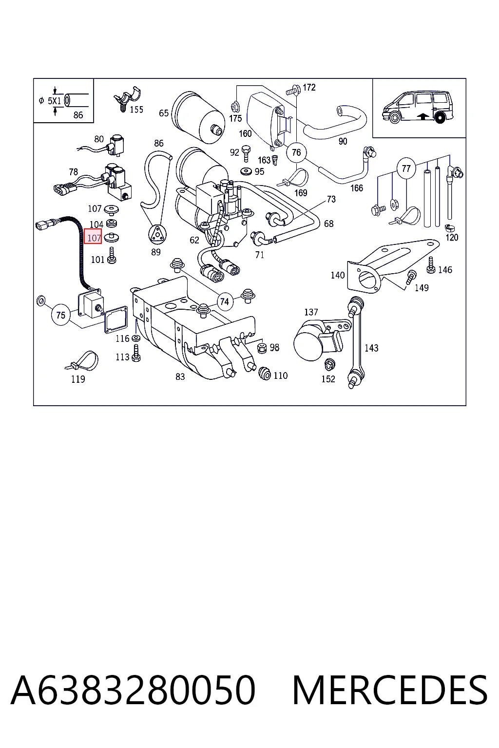 A6383280050 Mercedes