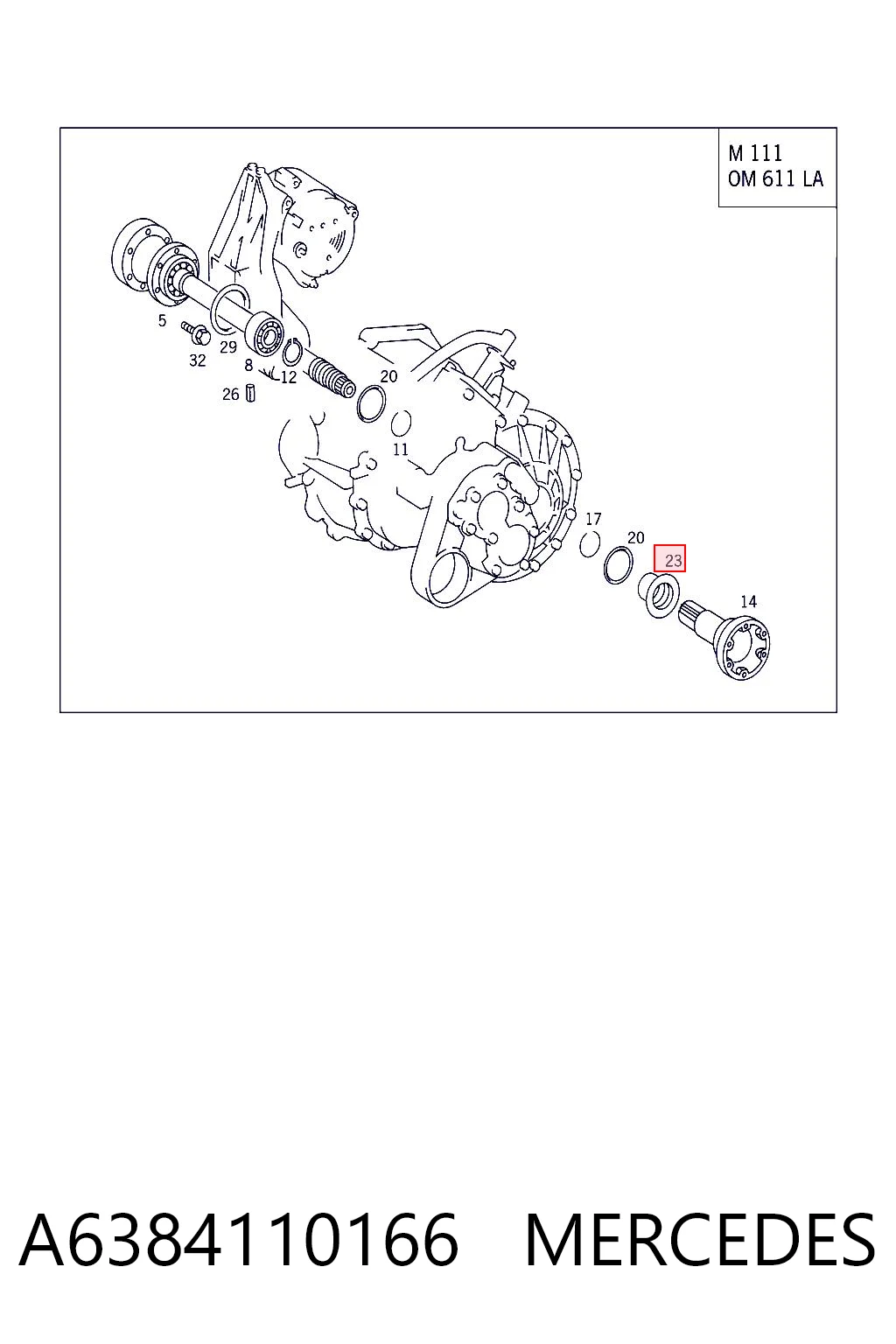 A6384110166 Mercedes