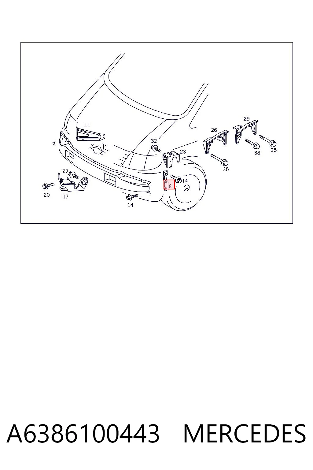 A6386100443 Mercedes