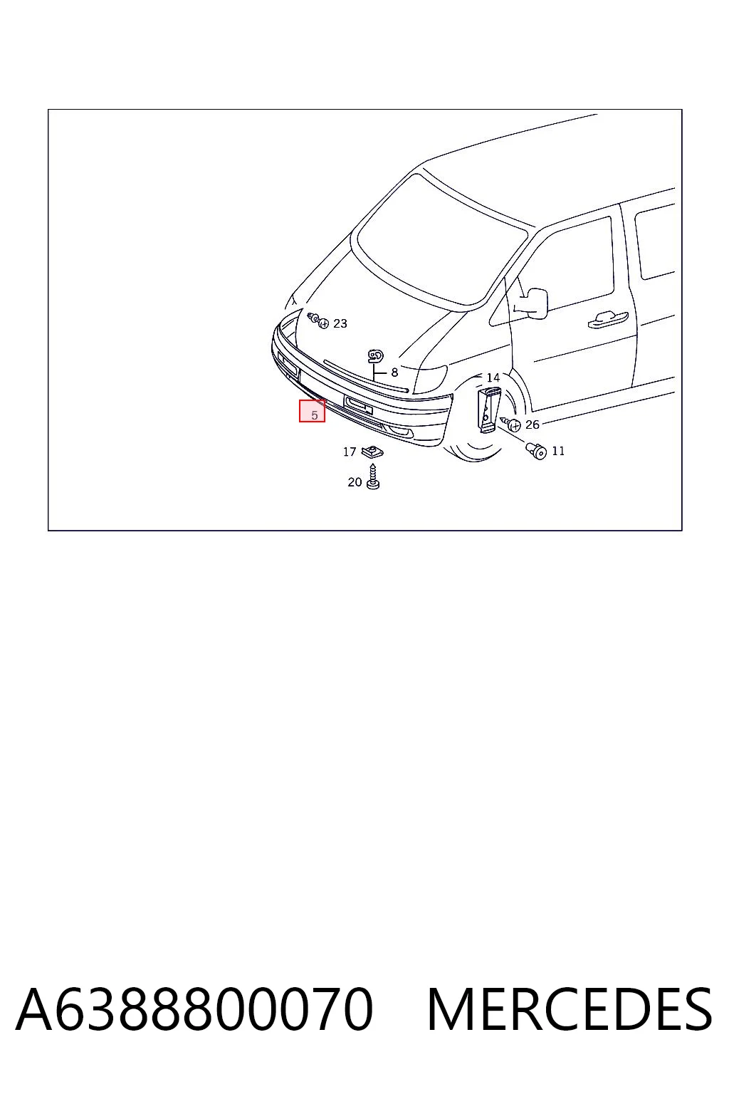 A6388800070 Mercedes