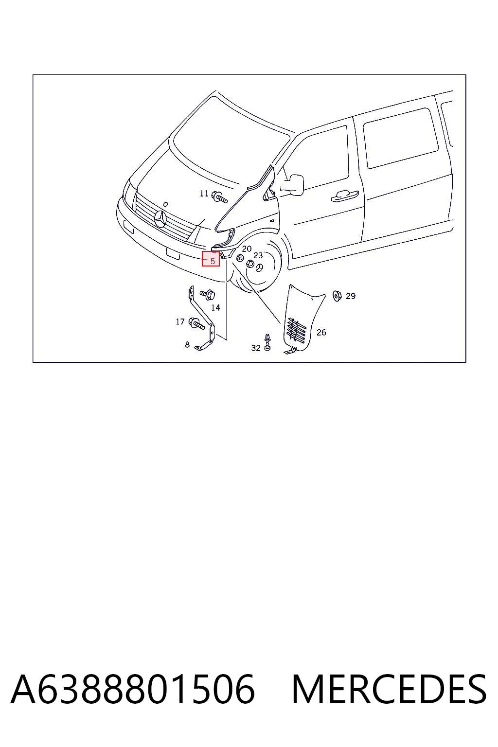 A6388801506 Mercedes