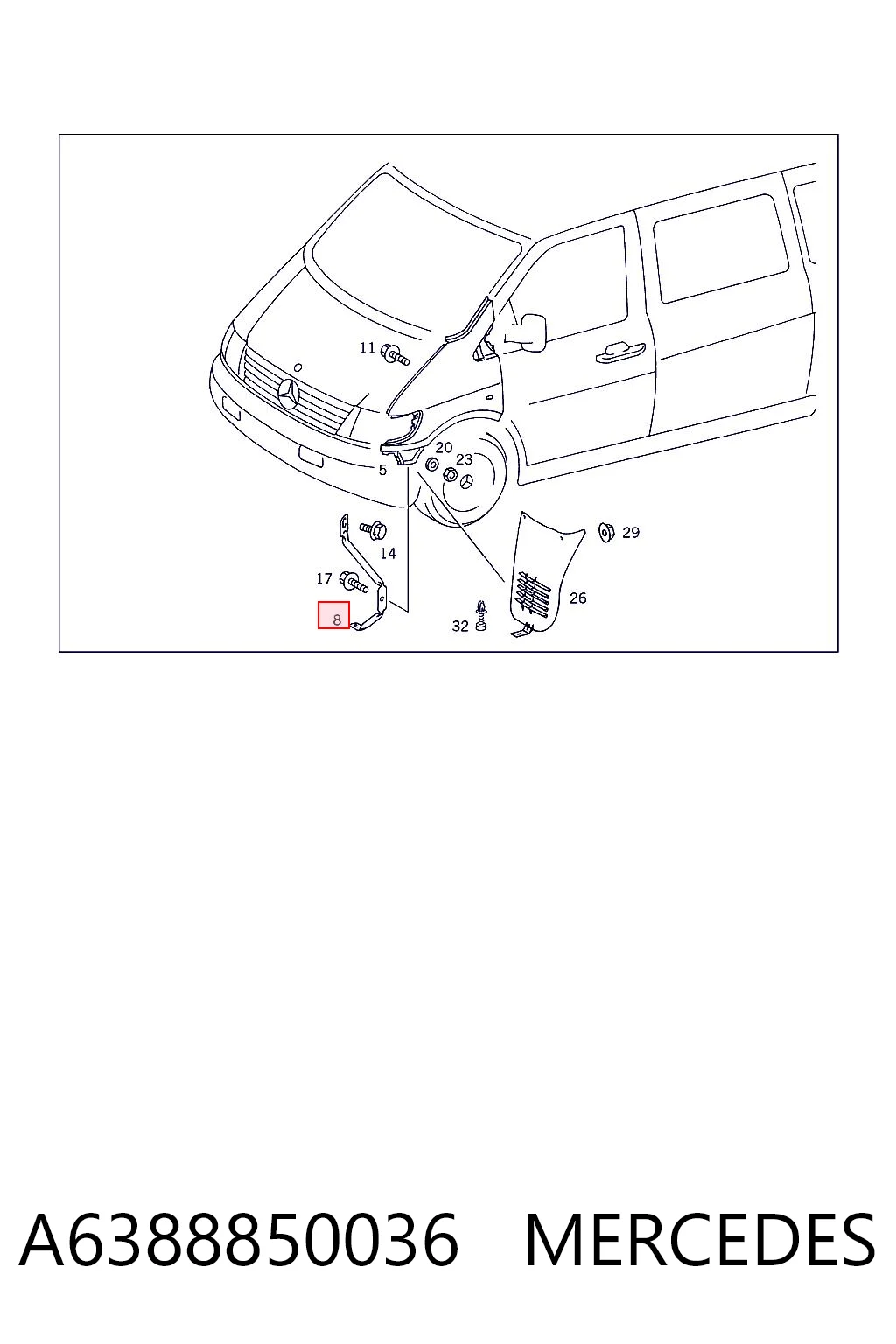 A6388850036 Mercedes