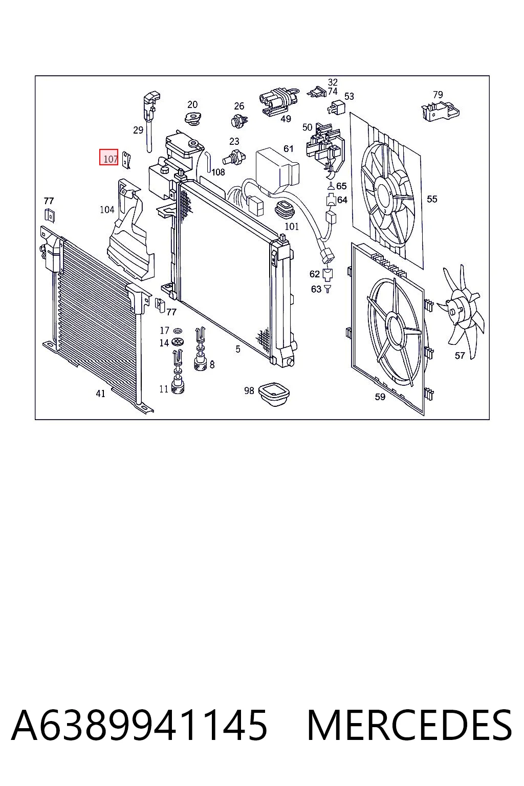 A6389941145 Mercedes