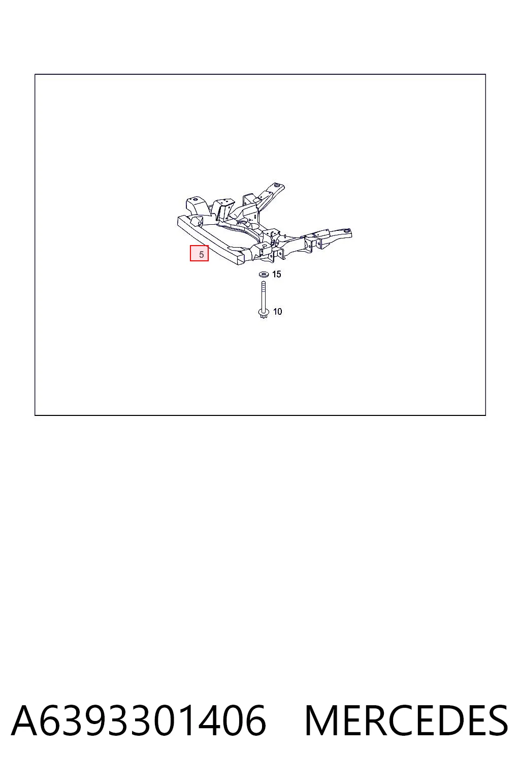 Subchasis delantero soporte motor Mercedes Vito II furgoneta (639) (2003 - 2014) precio, desde 281,69 EUR
