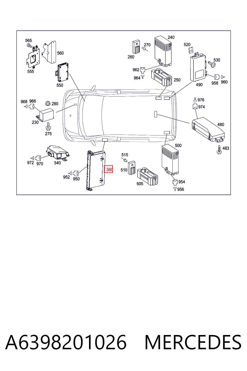A6398201026 Mercedes