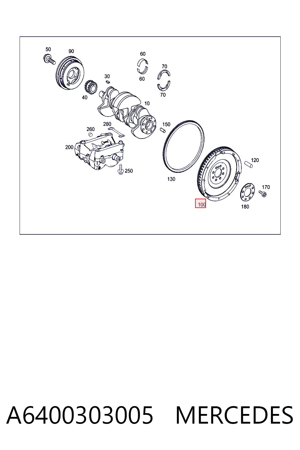 Volante motor 415027610 INA