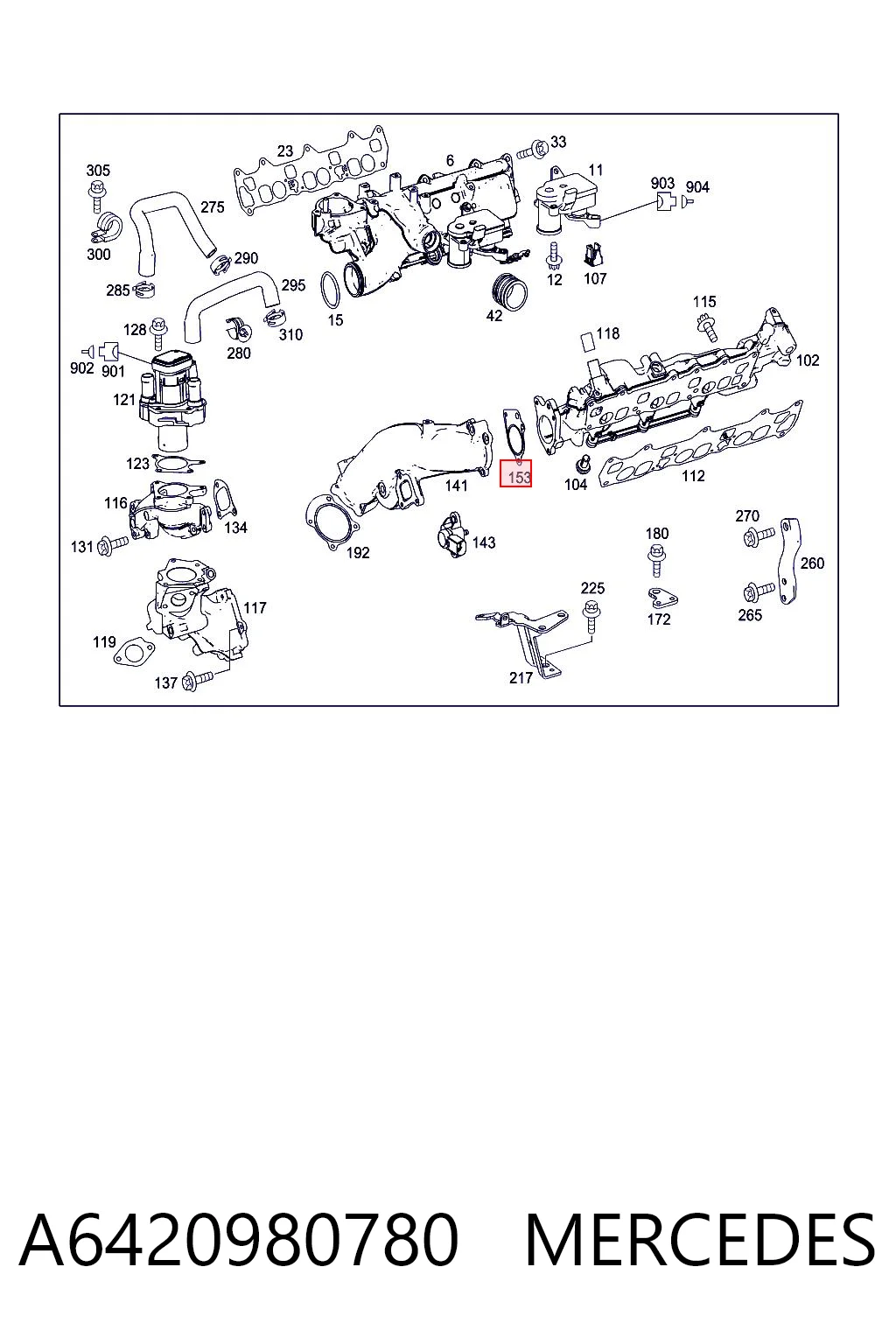 A6420980780 Mercedes