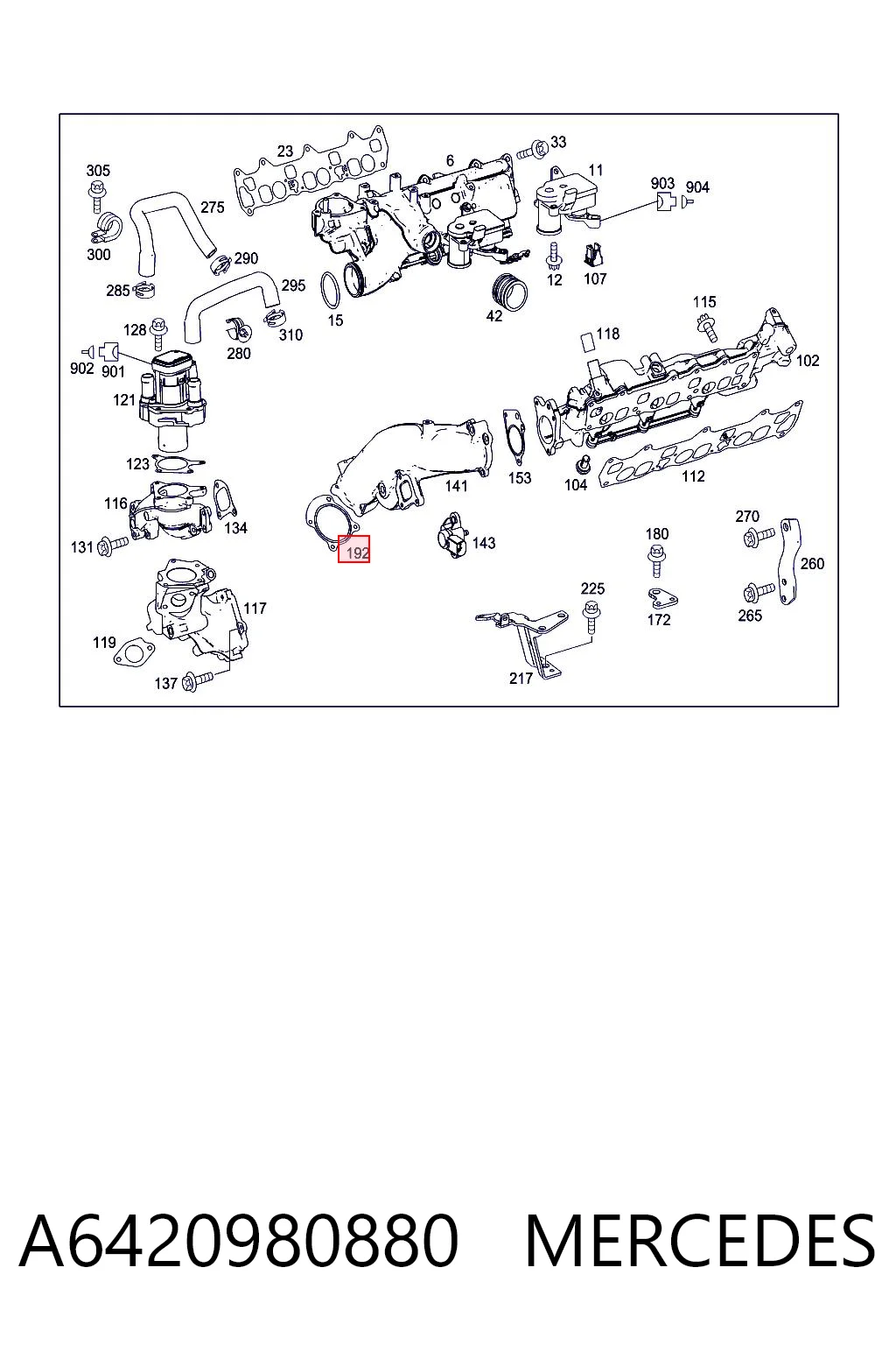 A6420980880 Mercedes