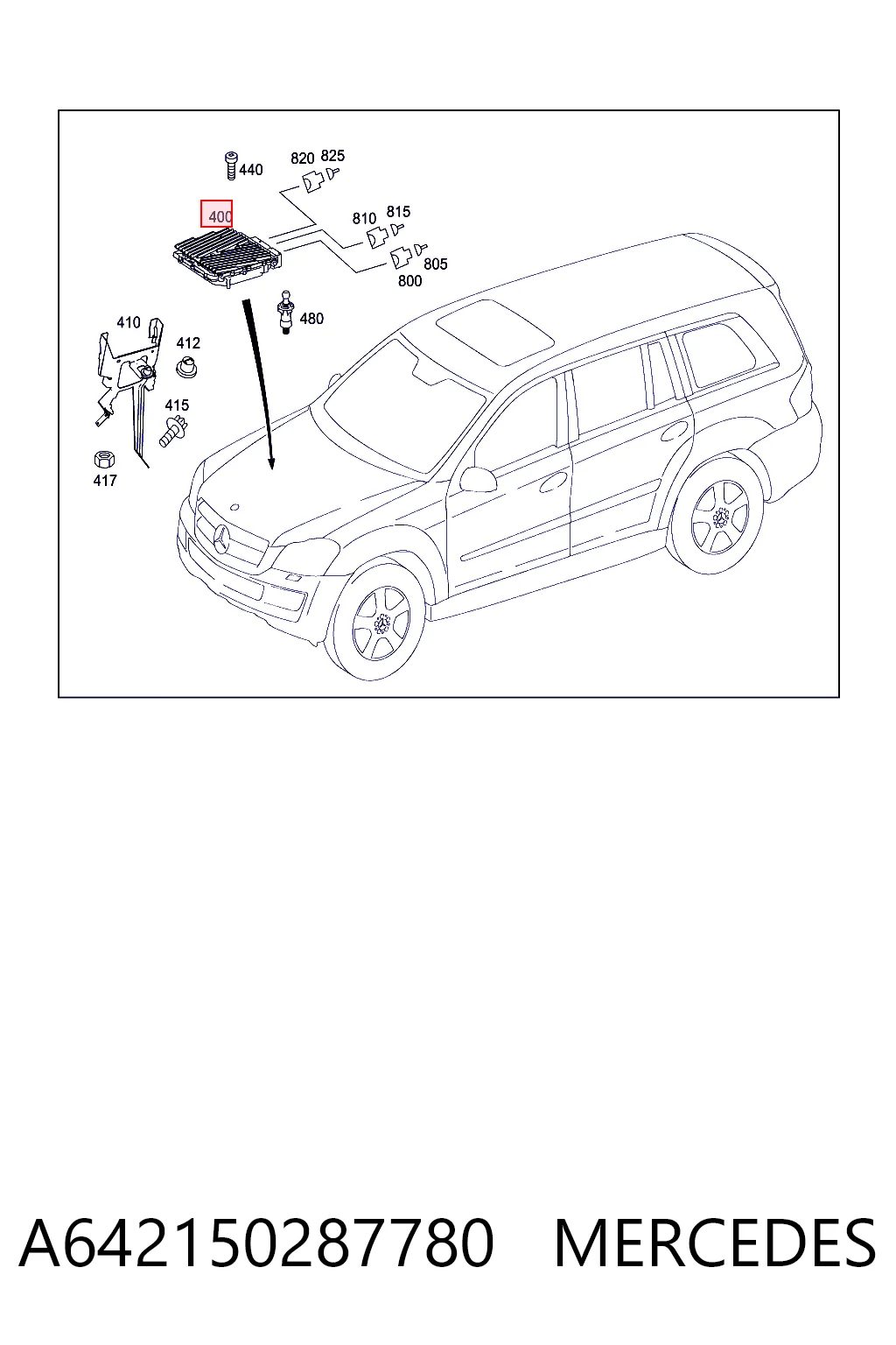 ECU para Mercedes GL X164