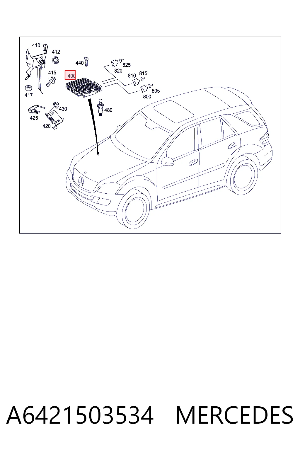 Unidad de control del motor  Mercedes ML/GLE SUV (W164) (2005 - 2011) precio, desde 300,56 EUR