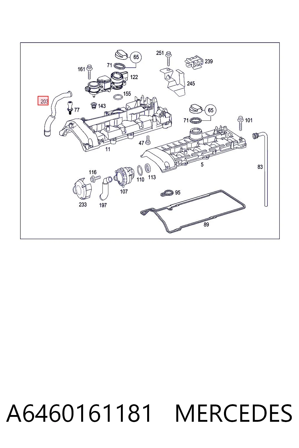 A6460161181 Mercedes