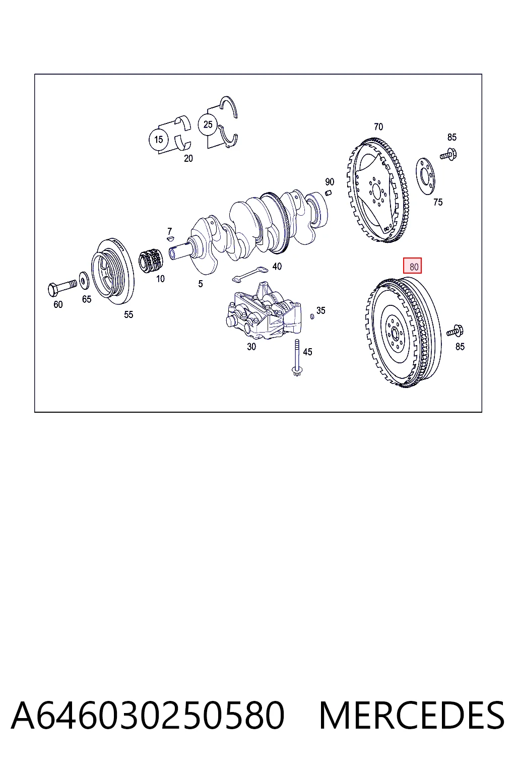 Volante motor 415030810 INA