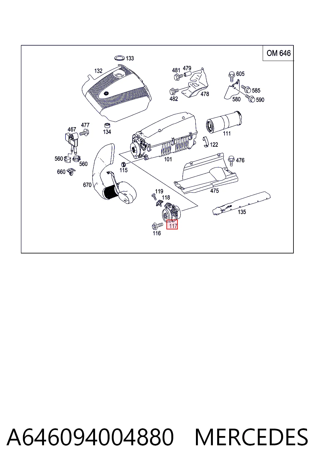 Caudalímetro para Mercedes E S211