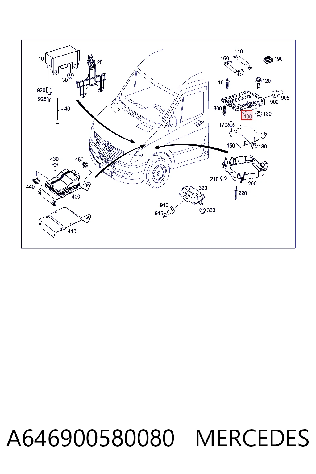 Módulo de control del motor Mercedes Sprinter II 4,6-t