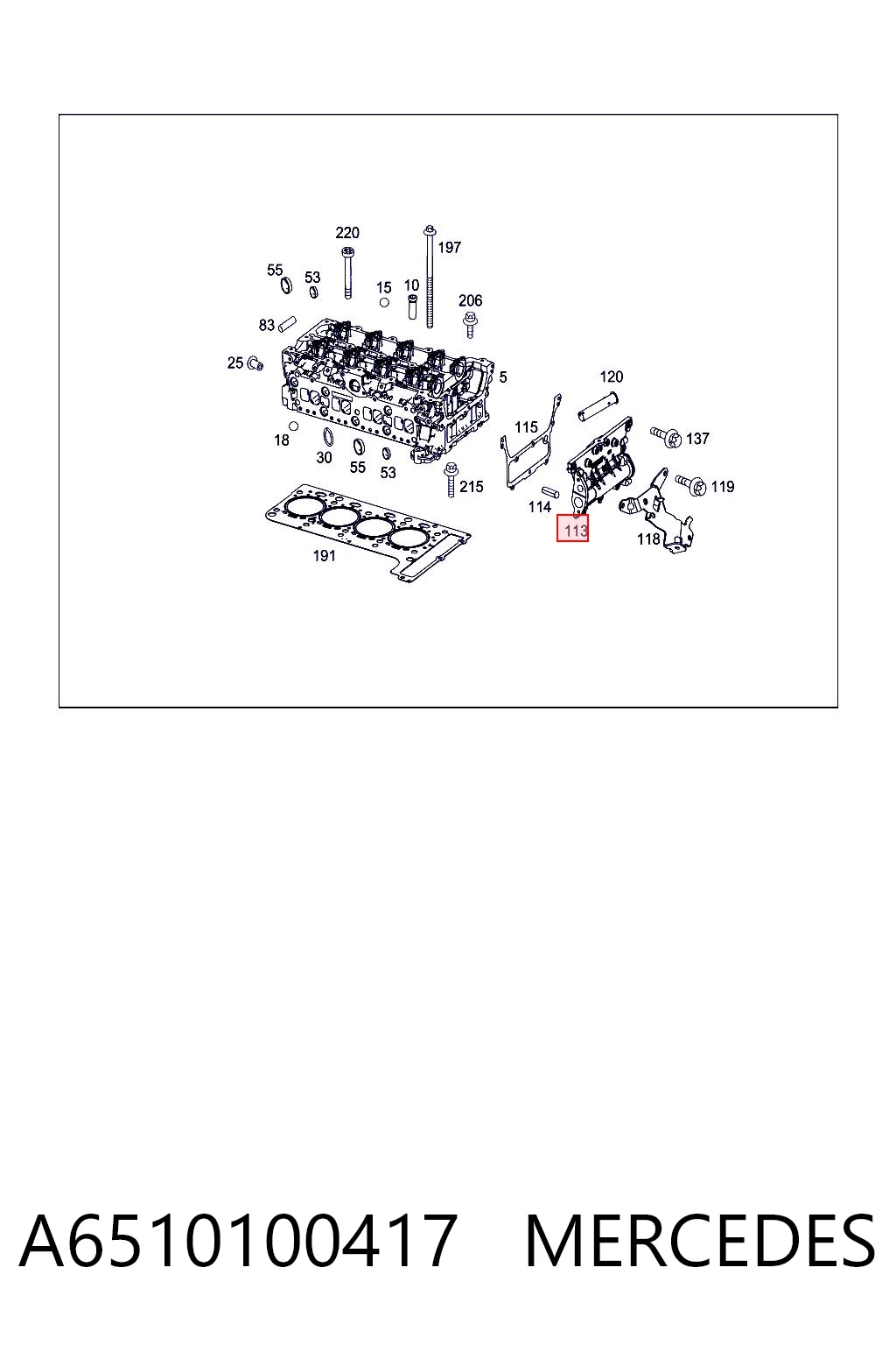 A6510100417 Mercedes